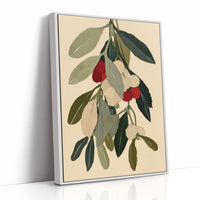 Cream, Crimson, and Leaf