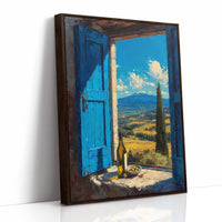 Valley Beyond Blue Shutters