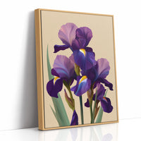 Three Irises Before Dusk