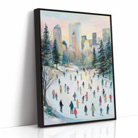 Winter Dancers Beneath City Lights