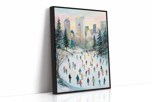 Winter Dancers Beneath City Lights