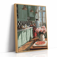 He Cooks, the Peonies Watch