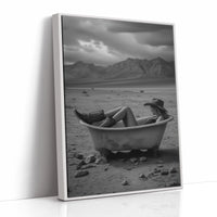 Bathing in Desert Solitude