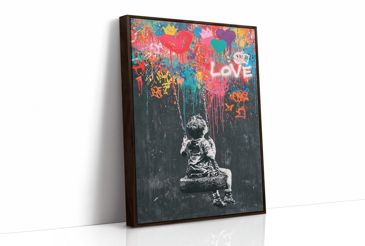 Swing Set Street Art Collage