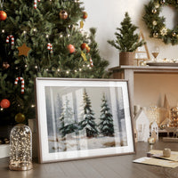 Snow Laden Pines Share Winter Tales