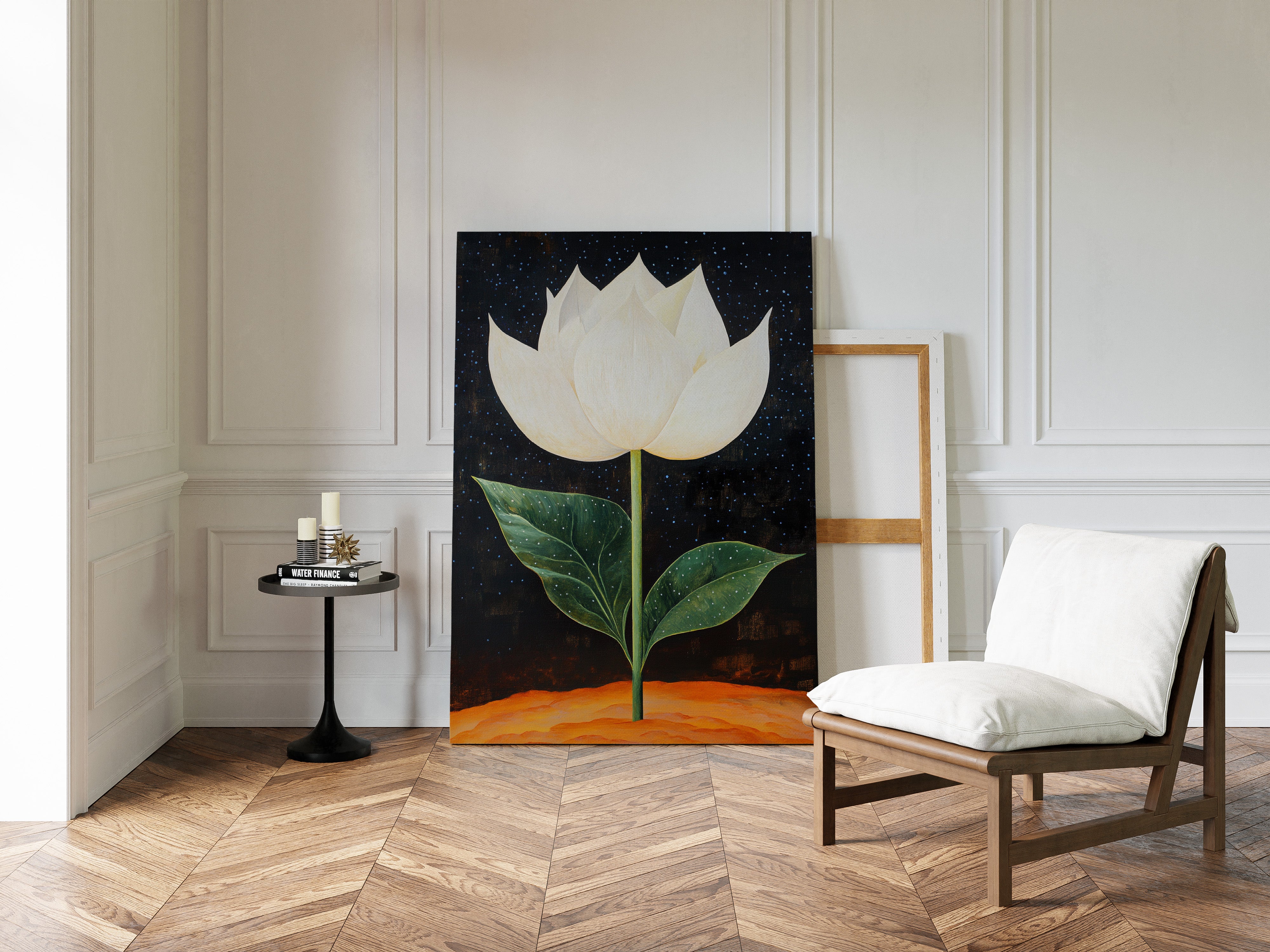 Lotus Rises Through Starlit Earth