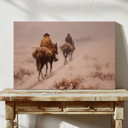 Dusty Trail Leads Through Winter Sage