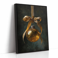 Golden Ornament Holds December's Light