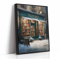 Winter Tales Behind Teal Windows