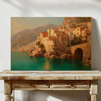 Mediterranean Cliffs Hold Summer's Light