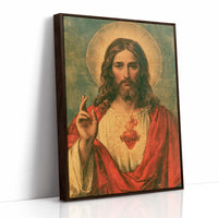 Sacred Heart Vintage Devotional Print