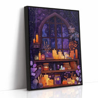 Midnight Spells Behind Arched Glass