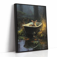 Fawn Finds Sanctuary At Dusk