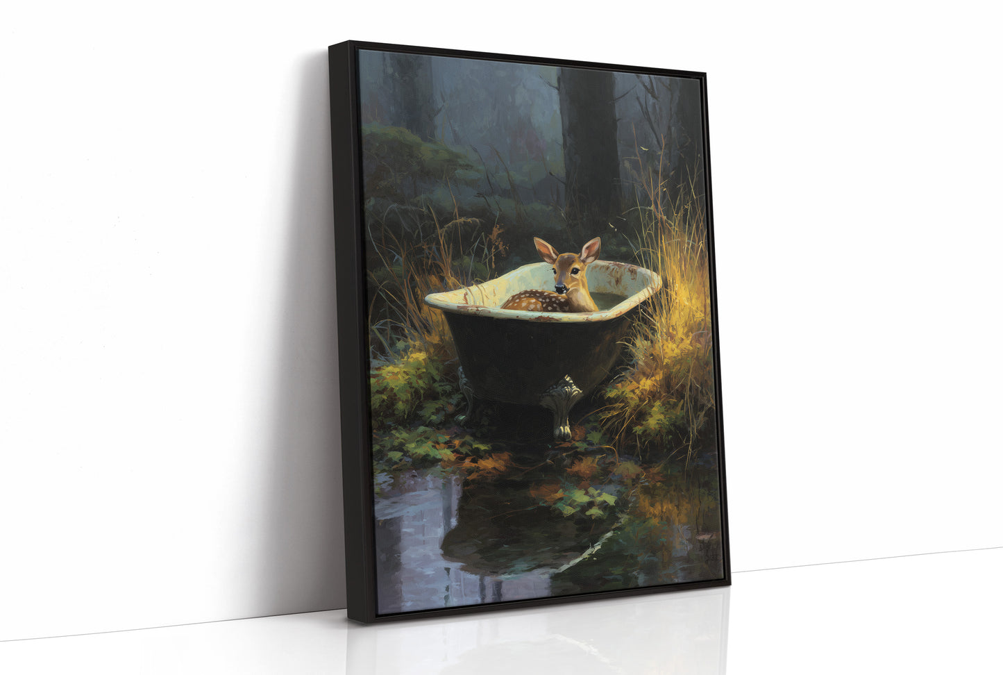 Fawn Finds Sanctuary At Dusk