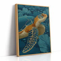 Turtle Among Coral Fans