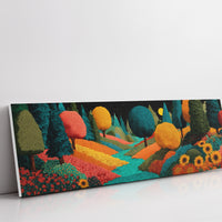 Colorful Dream Forest Under Starry Sky