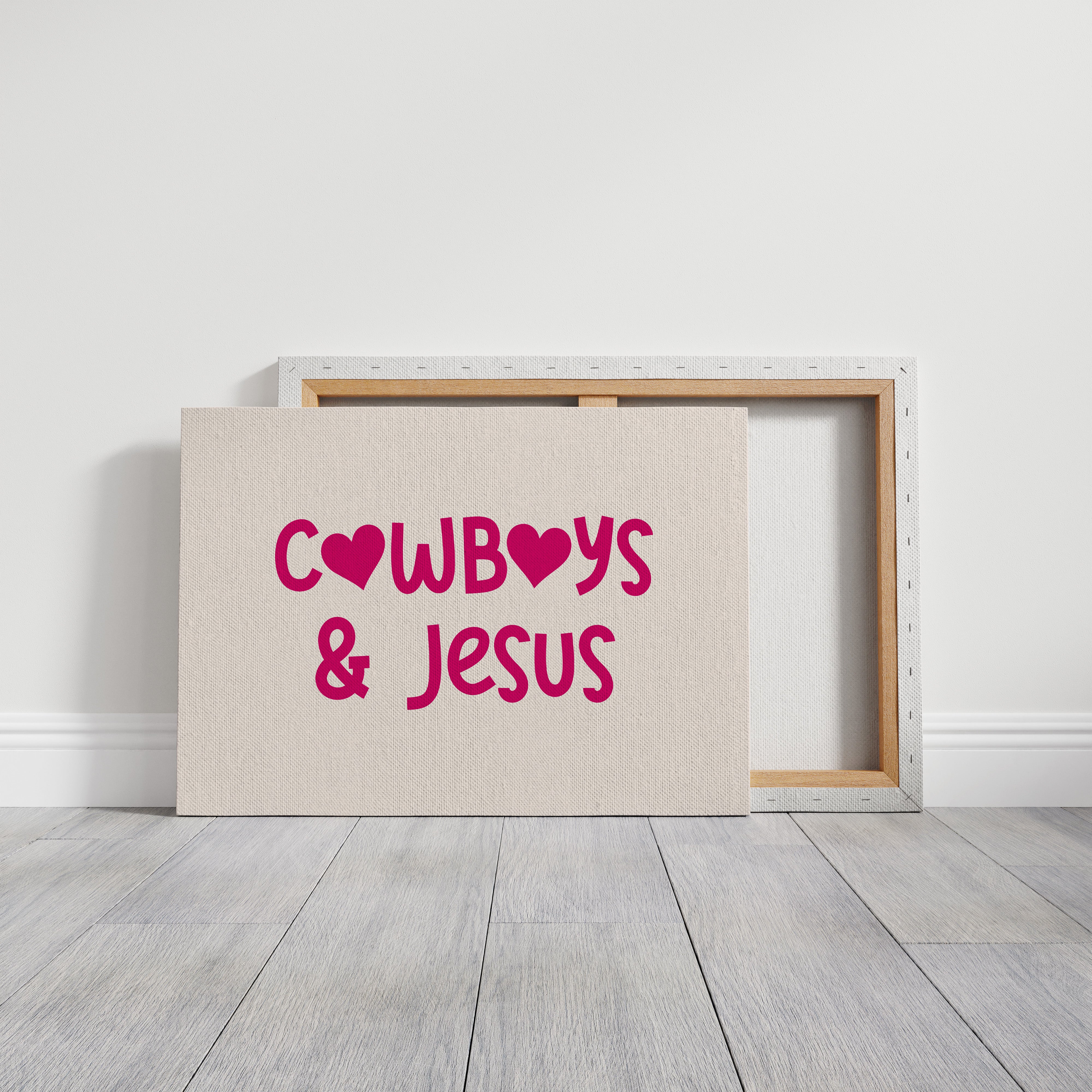 Cowboys and Jesus Western Wall Art