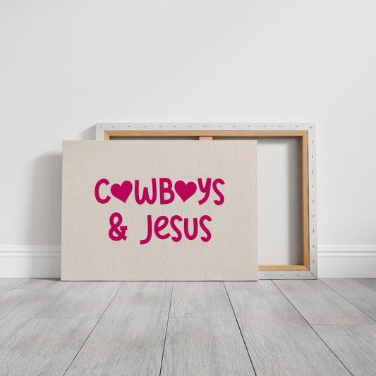 Cowboys and Jesus Western Wall Art