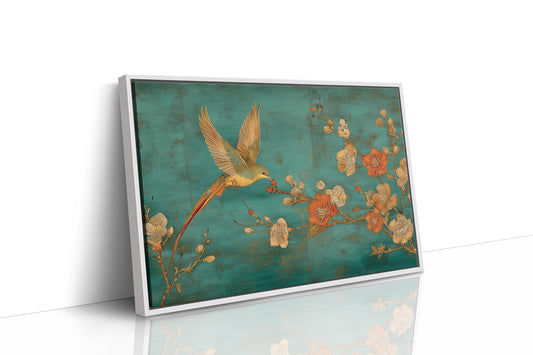 Hummingbird Seeks Morning Plum Blossoms