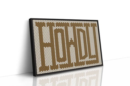 Howdy Western Mosaic Wall Greeting