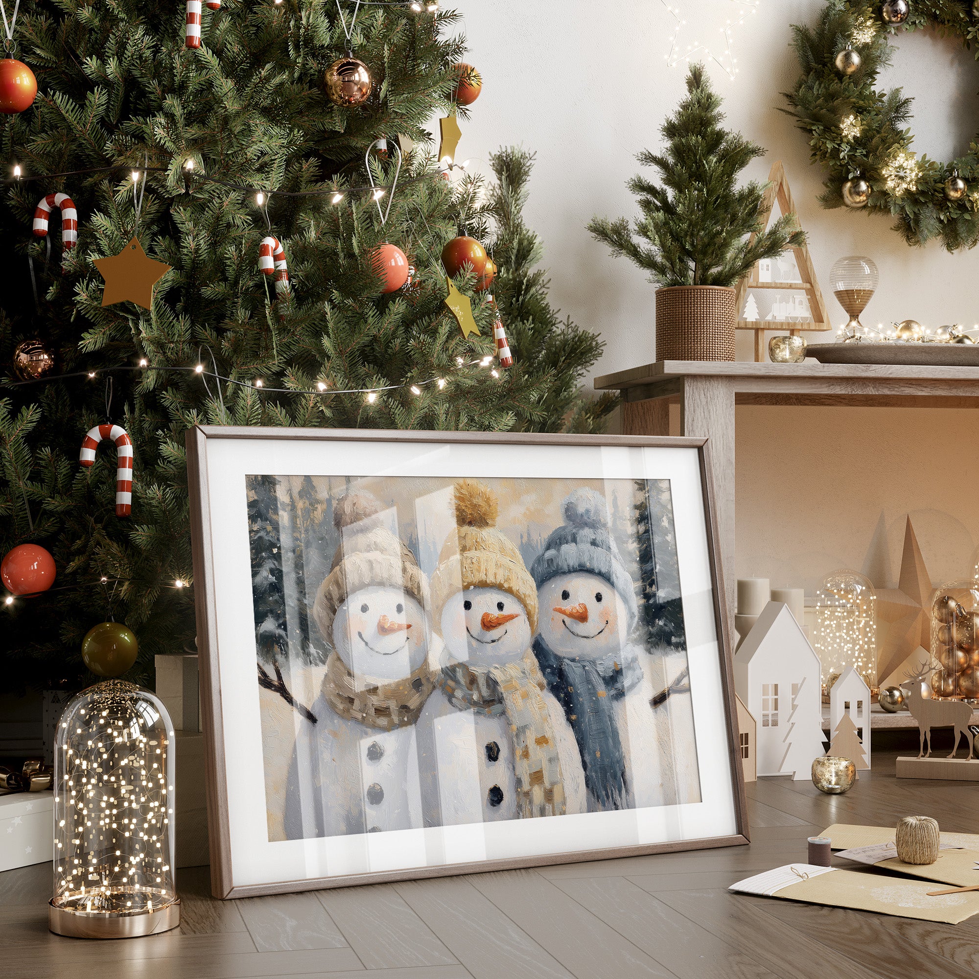 Three Friends Share Winter's Magic