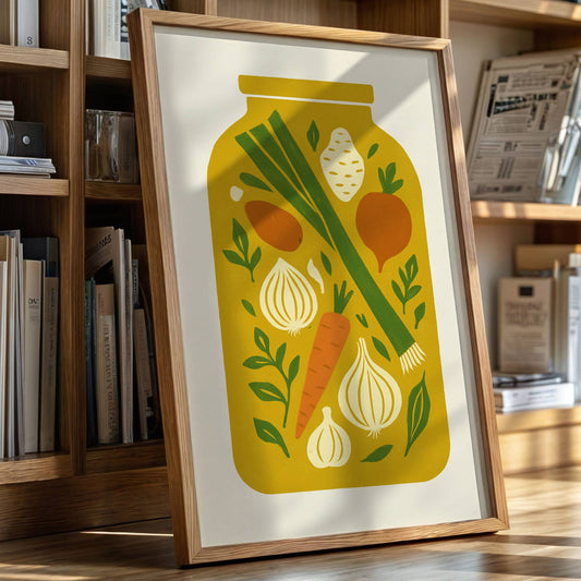 Autumn's Harvest In Mason Glass