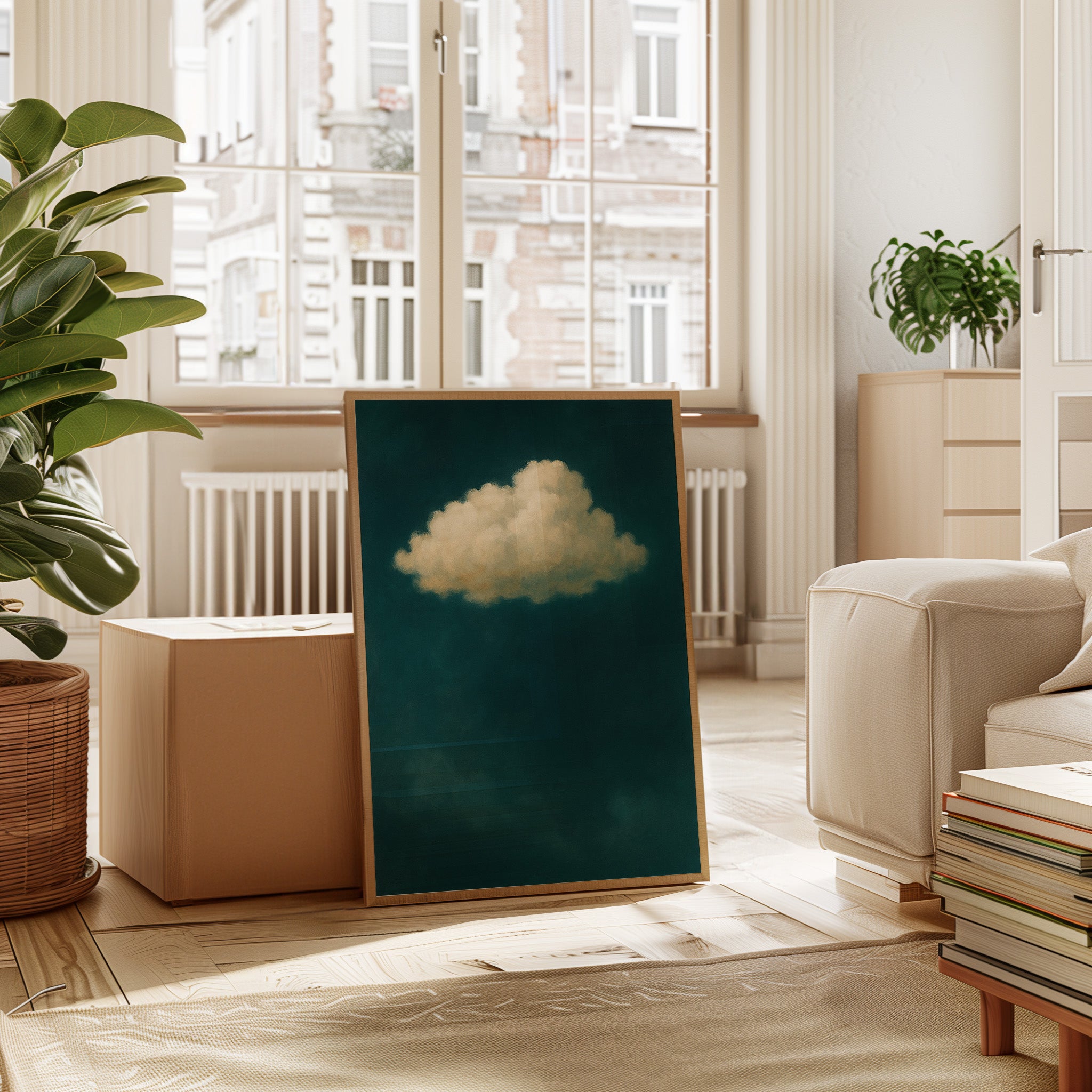 Lonely Cloud in Emerald Silence