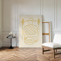 Golden Harvest In Simple Lines