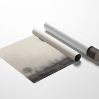 Solitary Steel Catches Morning Mist