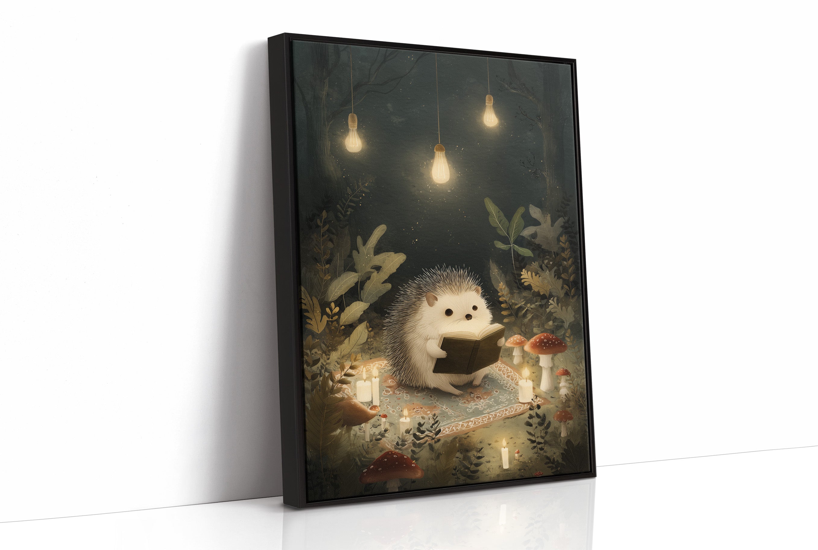 Midnight Tales Under Glowing Bulbs