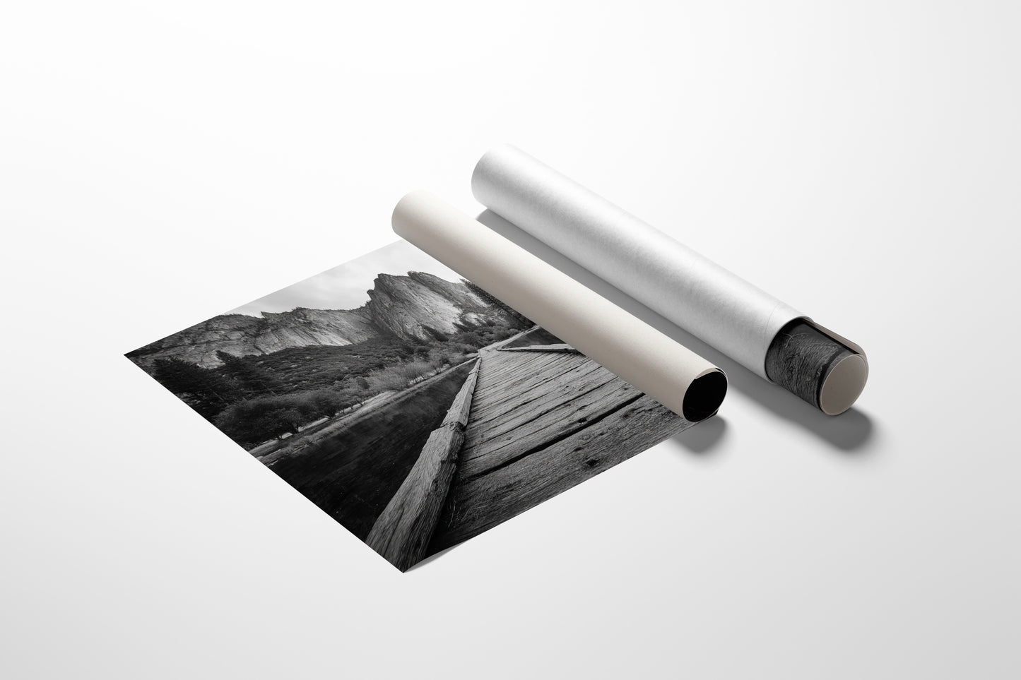 Wooden Path To Mountain Majesty