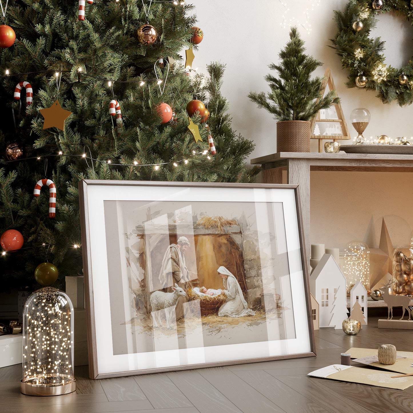 Sacred Light Illuminates Winter's Night