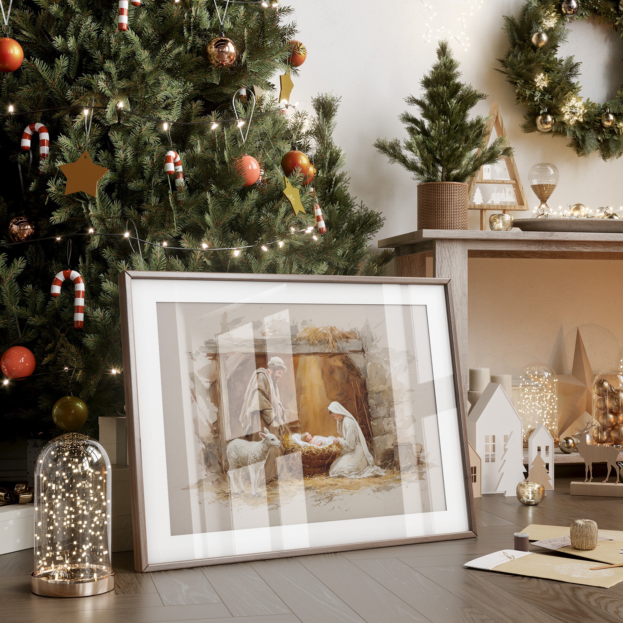 Sacred Light Illuminates Winter's Night