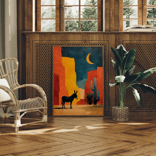 Desert Moon Finds Silent Companions