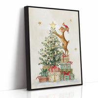 Fawn Reaches For Holiday Stars