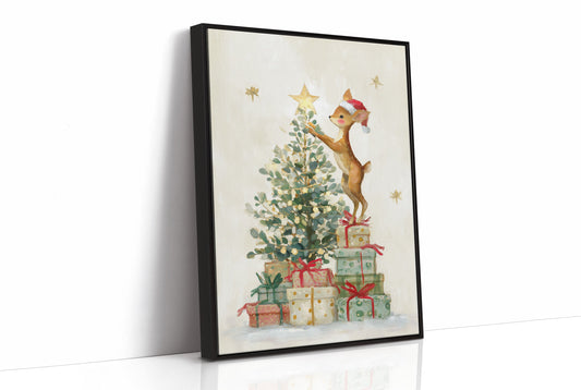 Fawn Reaches For Holiday Stars