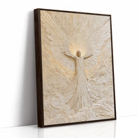 Ivory Textured Angel Ascending