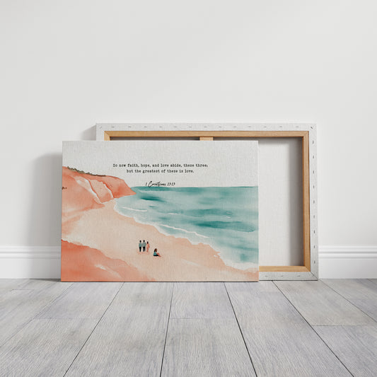 Faith Hope and Love on the Shore
