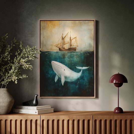 Whale Dreams Beneath the Tall Ship