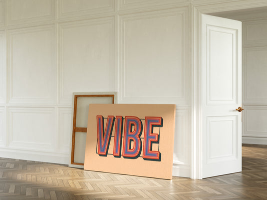 Retro VIBE Gradient Typography