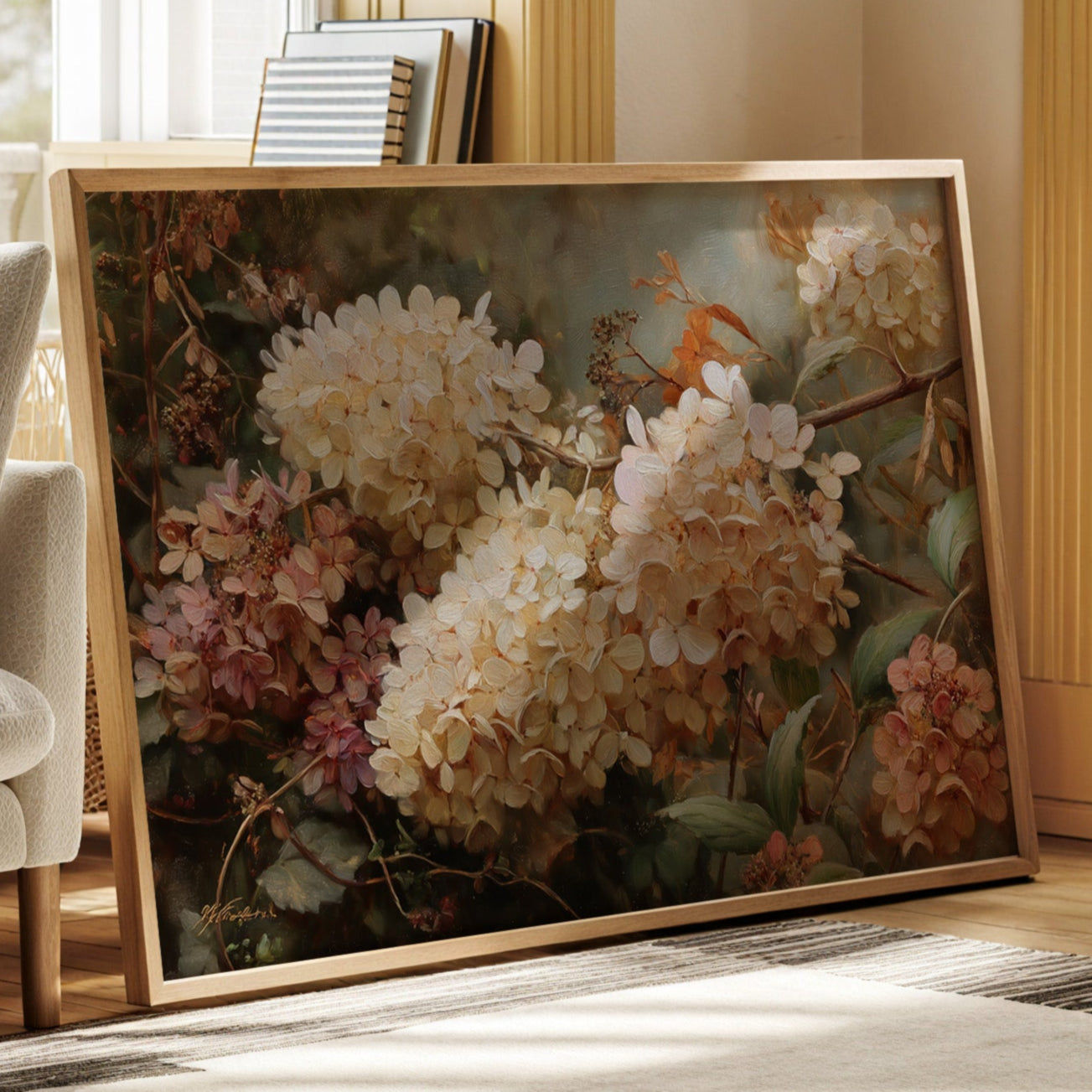 Autumn Hydrangeas Paint October's Symphony