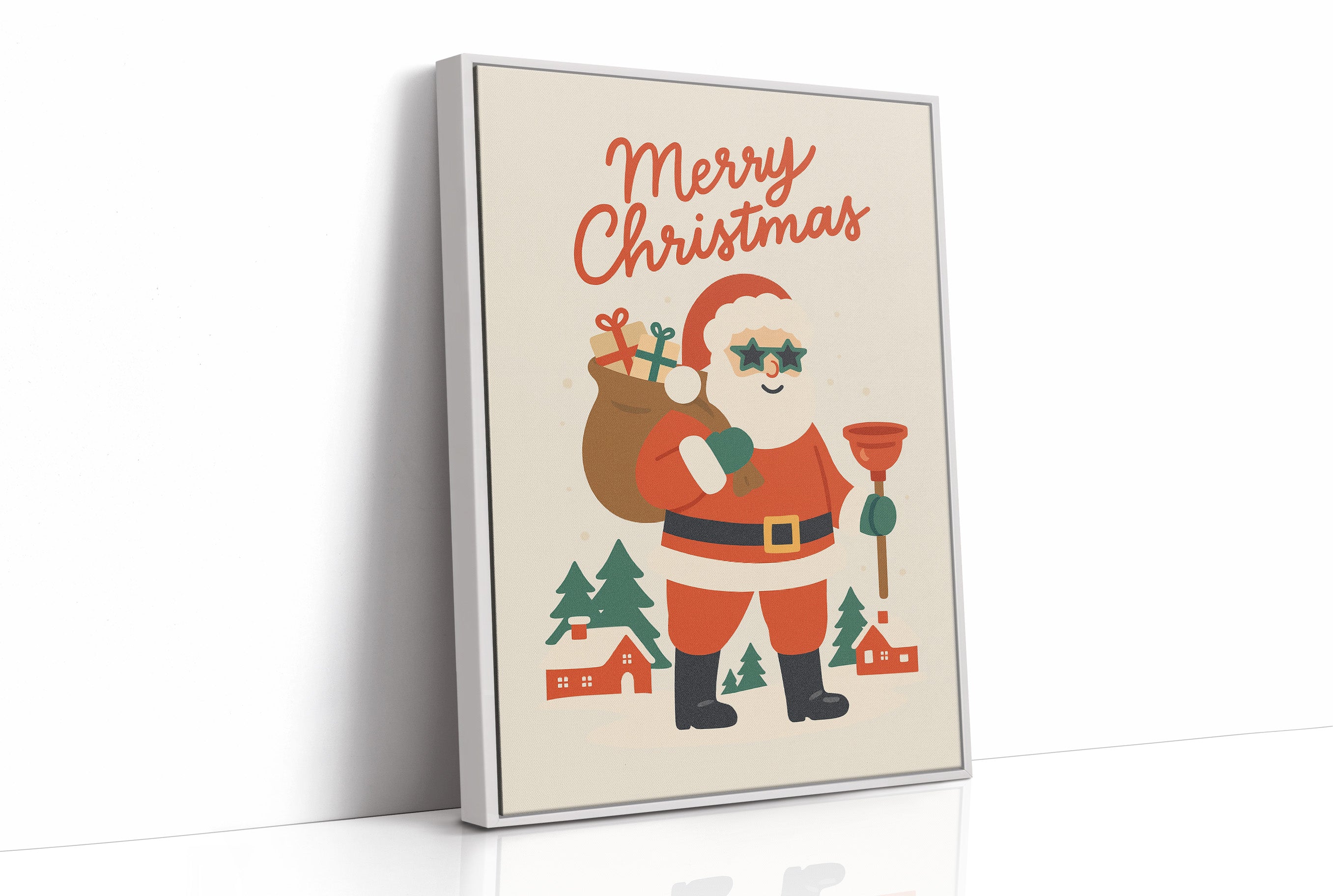 Retro Santa Brings Holiday Cheer