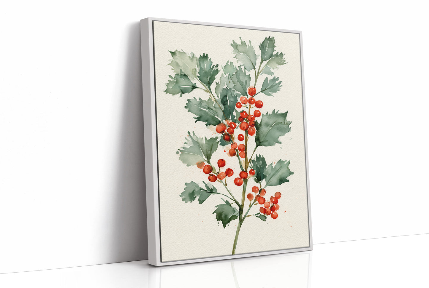 Holly Branch, Loosely Painted
