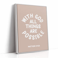 With God All Things Are Possible