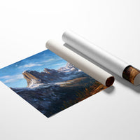 Autumn Pines Meet Winter Peaks