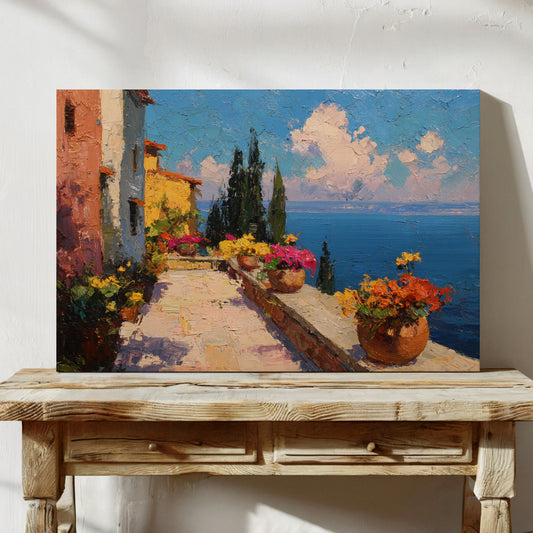 Mediterranean Summer Blooms At Noon