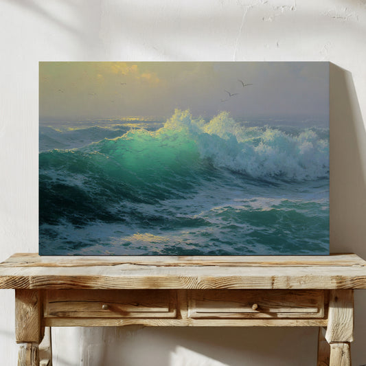 Ocean's Wild Dance At Dawn