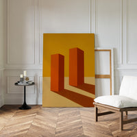 Monoliths Cast Long Desert Shadows