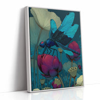 Dragonfly on the Lotus Pond