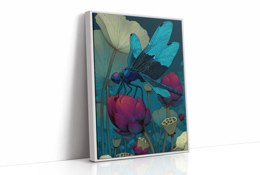 Dragonfly on the Lotus Pond